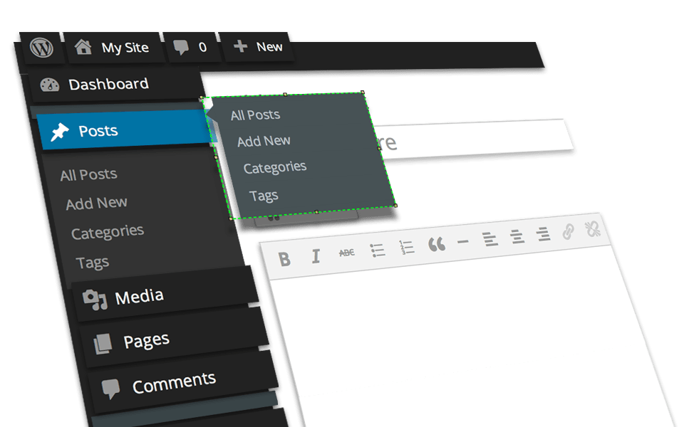 dashboar jasa website